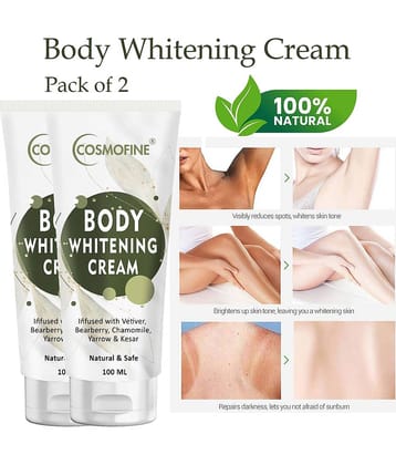 COSMOFINE Body Whitening and Skin Brightening Day Cream All Skin Type Saffron (100 ml)