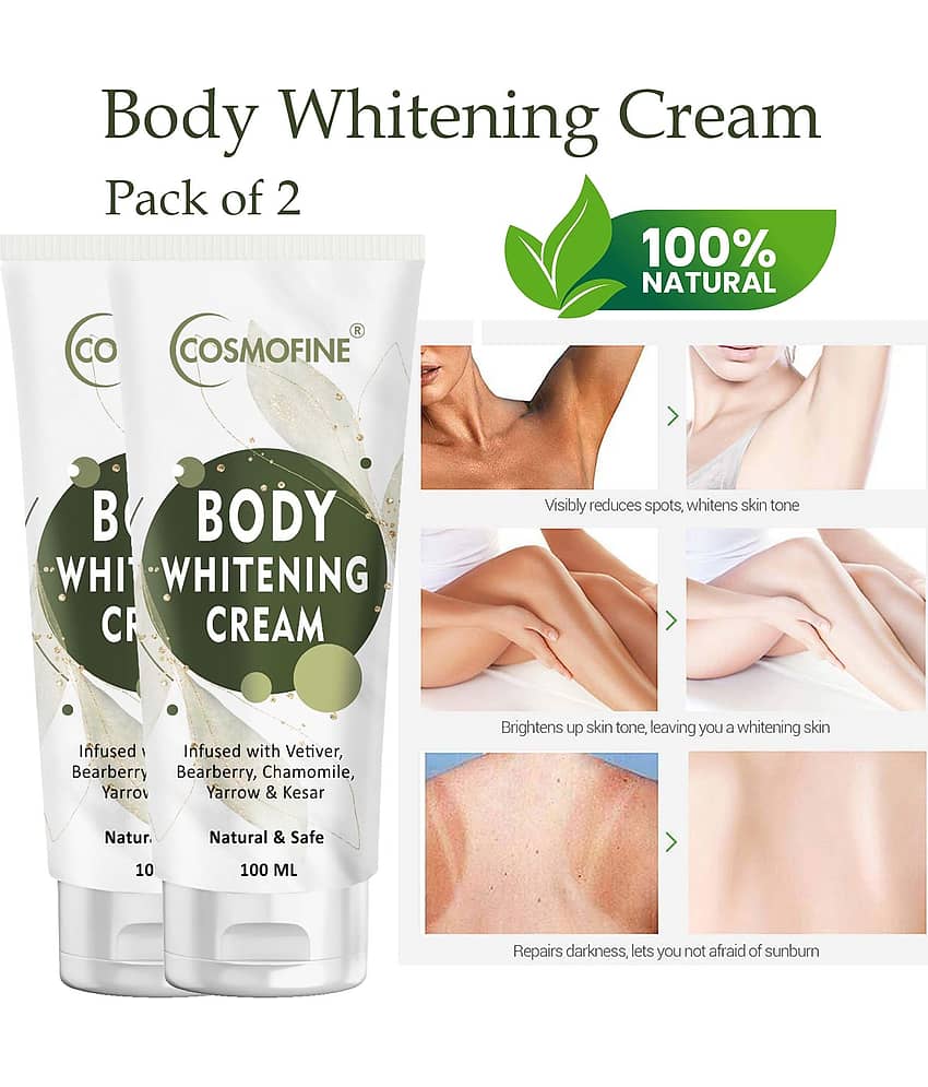 COSMOFINE Body Whitening and Skin Brightening Day Cream All Skin Type Saffron (100 ml)