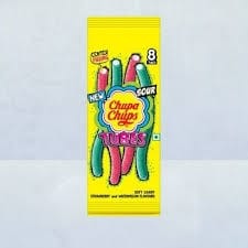 Chupa Chups Sour Bites Soft & Chewy Toffee Mixed Fruit Flavour 26.4 GRAM