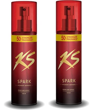 KamaSutra - Spark Power Series Body Spray ,135 ml Deodorant Spray for Men,Women 270 ml ( Pack of 2 )