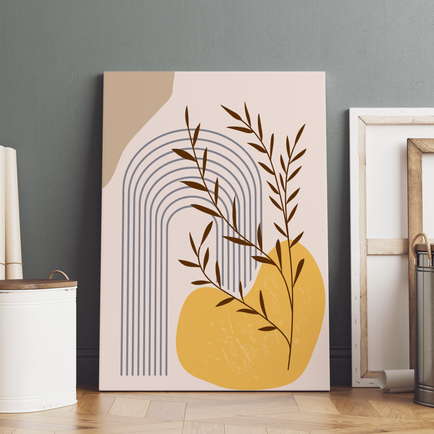 Botanical Wood Print Wall Art Boho-9 X 12 Inches / Pinewood Thickness: 6mm
