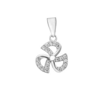 Tri Petal | 925 Silver Pendant for Women-Free / Silver / Modern