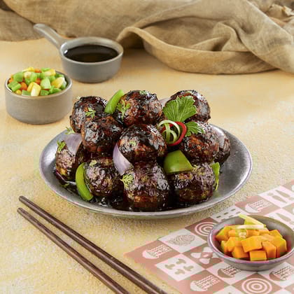 Manchurian Ball In Choice Of Sauce - Full Manchurian Ball In Choice Of Sauce - Full