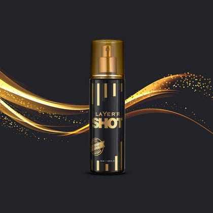 Layer'r Shot Body Spray for Men | Long Lasting Body Spray | Combo Pack of 2 for Men | 130ml & 50ml