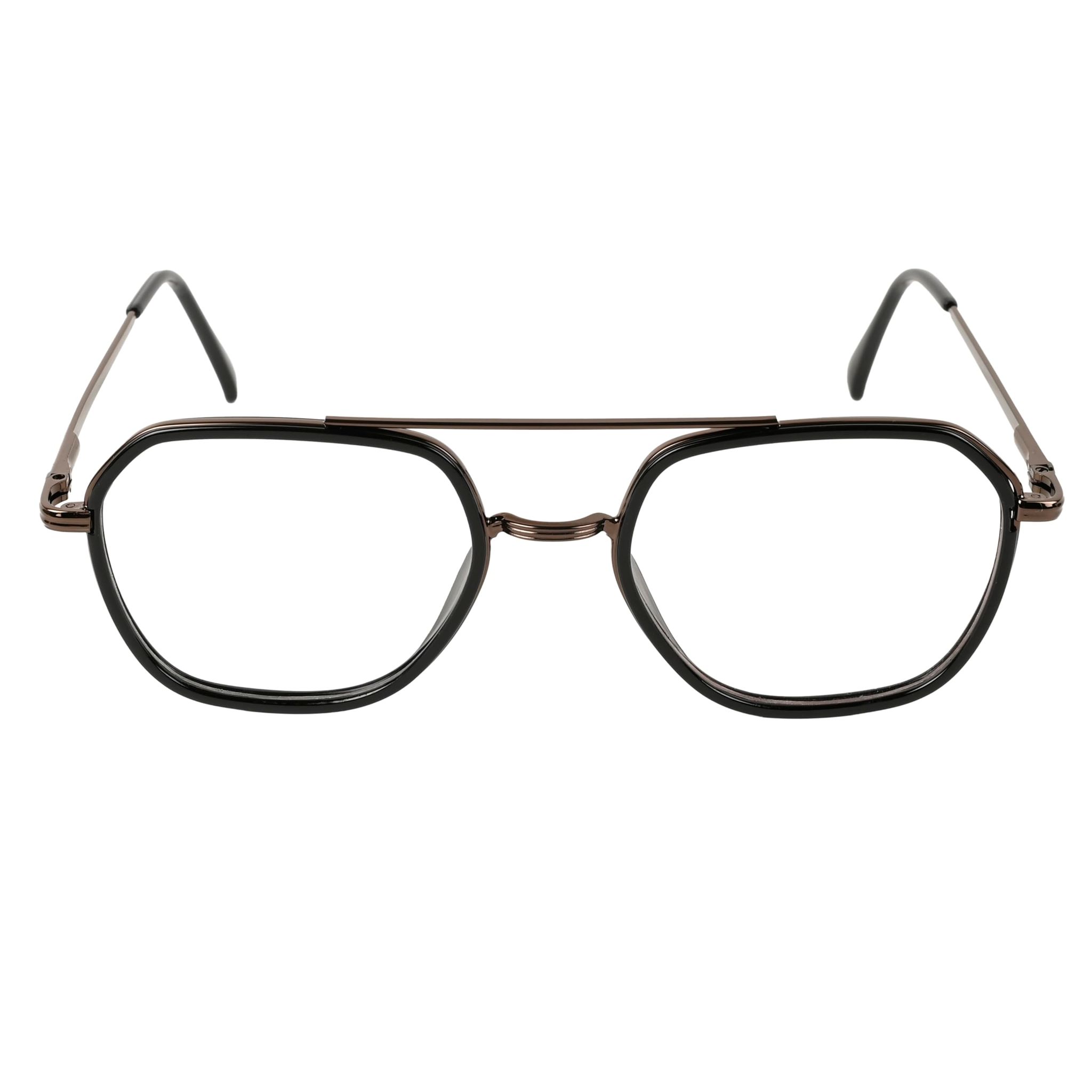 TERRY & CO Zero Power Blue Cut Eyeglasses | Metal Frame | Medium Size | Anti-Reflective, UV Protection, Lightweight | Spring Hinges | Unisex