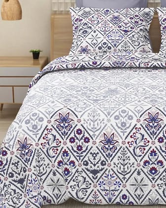 EVERYDAY-144TC King Size Bedsheet Set-KING / PURPLE / BEDSHEET