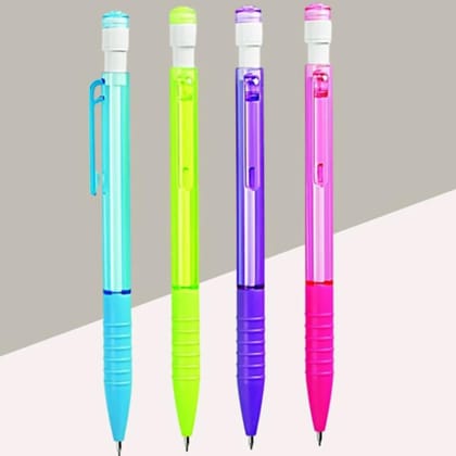 Artline Auto Mechanical Pencil 0.7MM with lead Pack Of 20 with Free Lead Tube Inside | 4 Attractive Body Colors