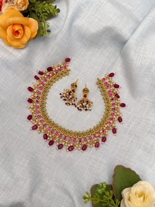 Kundan Jadau Necklace 1087