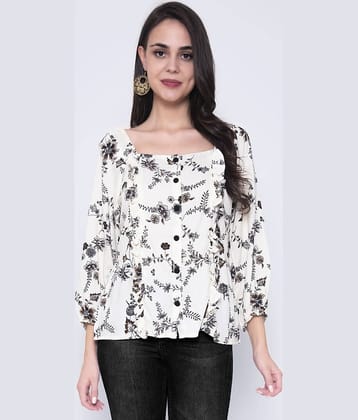 GOD BLESS Women's Rayon Regular Top ( Beige )