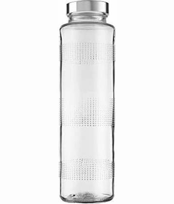Somil Stylish Bottle White 750 mL Glass Water Bottle set of 1