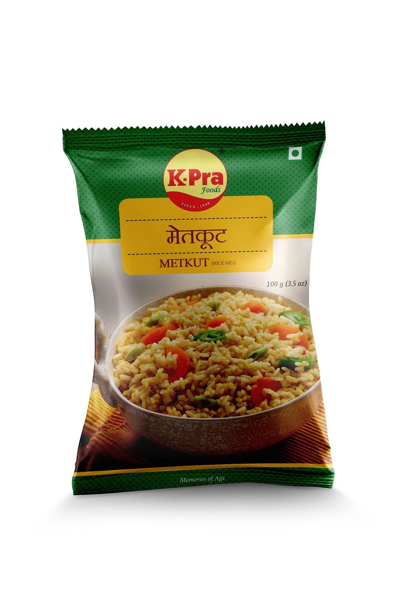 K-Pra Foods K, Pra K Pra Metkut Rice Mix Pack Of 3 Each Pack, 100 Gm, (300 Gm)