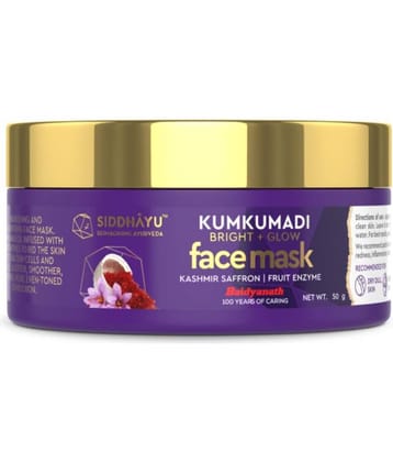 Siddhayu Kumkumadi Bright + Glow Face Mask (From Baidyanath) Glowing Skin For Women/Men - 50 Gm