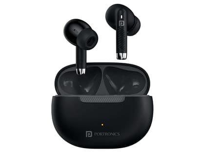 Portronics Harmonics Twins 32, 30 Hours Playtime,  10mm Dynamic Driver, IPX5 Water Resistant, Type C Fast Charging