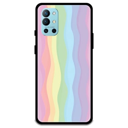 Pastel Rainbows - Glossy Metal Silicone Case For OnePlus Models-OnePlus 9R