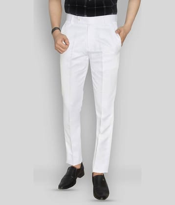 Kundan - Beige Polycotton Slim - Fit Men's Formal Pants ( Pack of 1 )