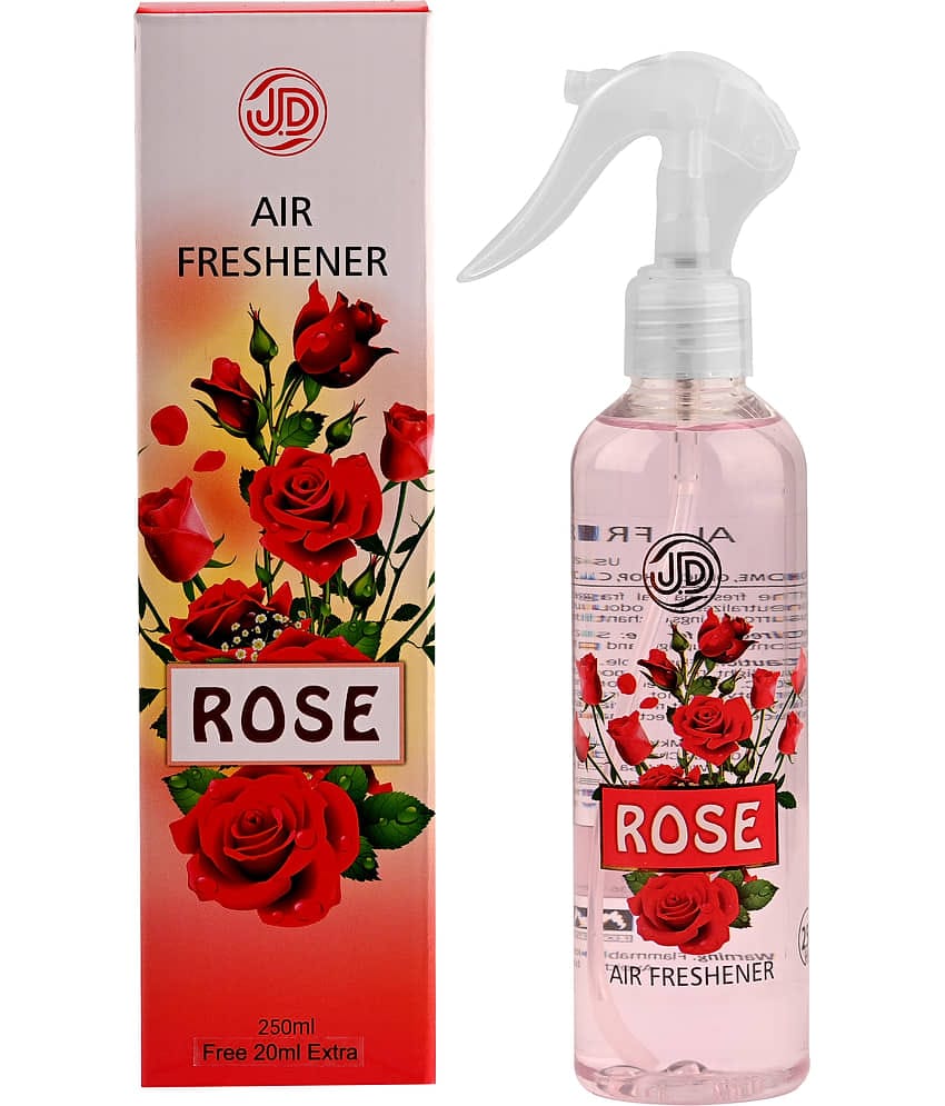 JD INTERNATIONAL Rose Air Freshener Room Air Freshener A Wave of Freshness 250 ml (Pack of 1)