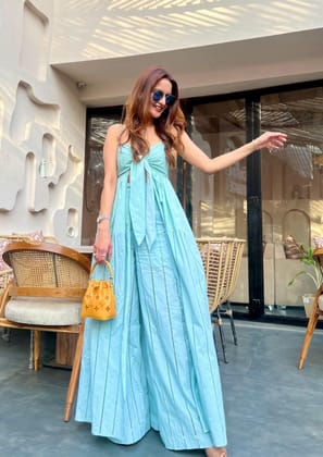 Dr. Dipti Dhillon in Sage Set-XS / Blue