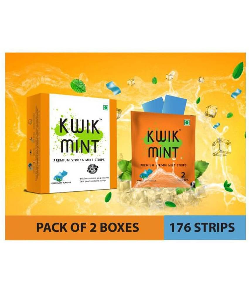 Kwik Mint Breath Freshener Strip Mint 100 g Pack of 2