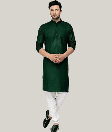 Balaji's Blue Cotton Blend Regular Fit Men's Kurta Pyjama Set ( Pack of 1 )