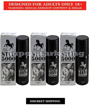 Supermarketing Stud 5000 Delay Spray 20gm Pack of 3