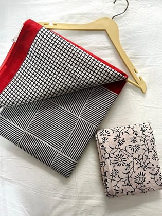 Mul cotton sarees Bandblock bagru print|