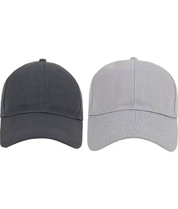 Zacharias - Multi Color Cotton Blend Men's Cap ( Pack of 2 )