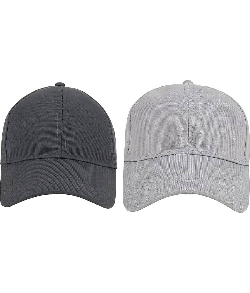 Zacharias - Multi Color Cotton Blend Men's Cap ( Pack of 2 )