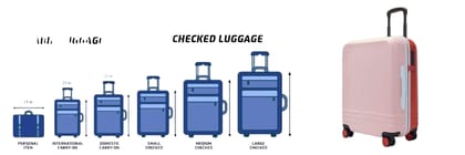 Sleek Light Pink Hard-Shell Suitcase with Wheels and Retractable Handle