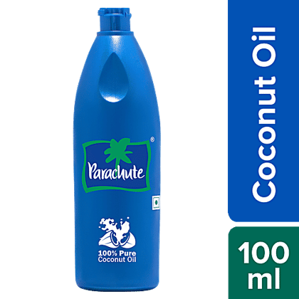 Parachute Coconut Oil - 100% Pure, 100 ml Bottle Parachute Coconut Oil - 100% Pure, 100 ml Bottle