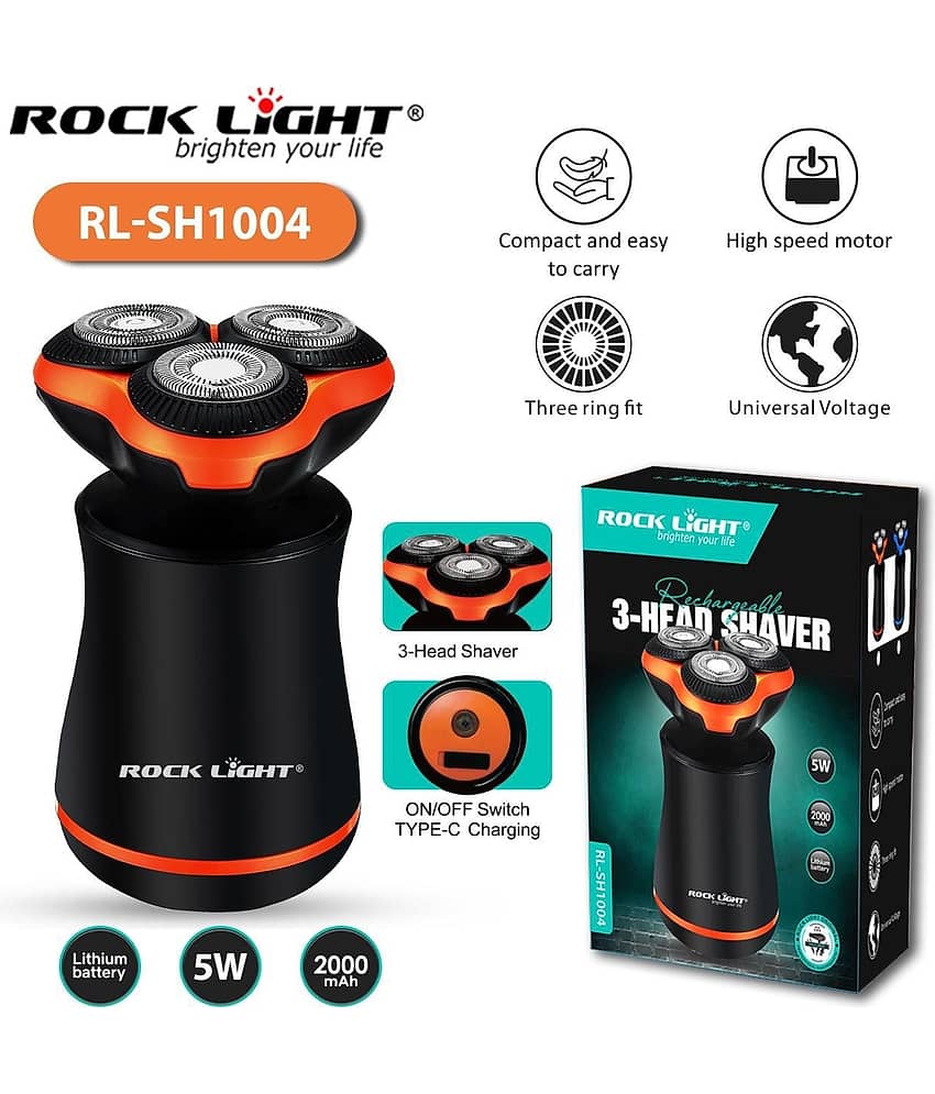 Rock Light Professional Shaver Black Cordless Beard Trimmer With 60 minutes Runtime