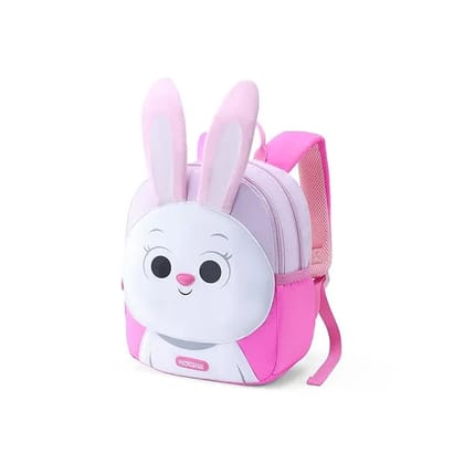 American Tourister Kiztopia Rabbit White/Pink Kids Character Backpack 10 Ltrs