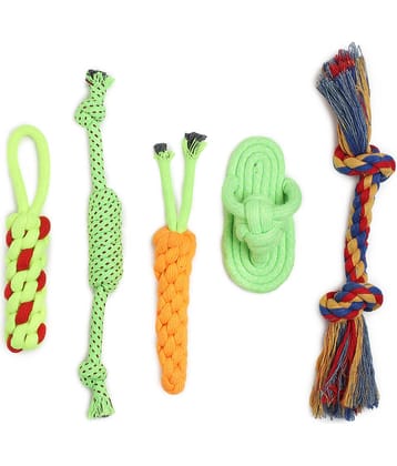 Dog Rope Toys for Playful Pups for Active and Energetic Pets set of 5
