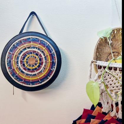 Hand woven Black Circular sling