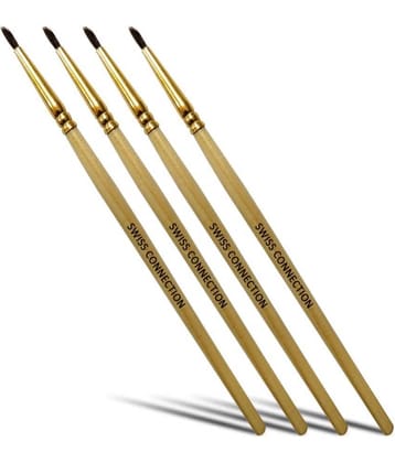 Swiss Connection Non slip grip Lip Liner Pencil Wooden color, Durable Bronze Pack of 4 50