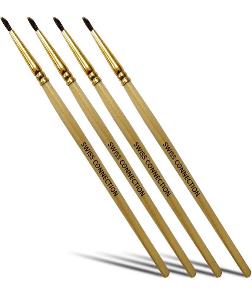 Swiss Connection Non slip grip Lip Liner Pencil Wooden color, Durable Bronze Pack of 4 50