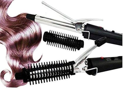 Hair Curling Iron Rod for Women (black), Hair accessories