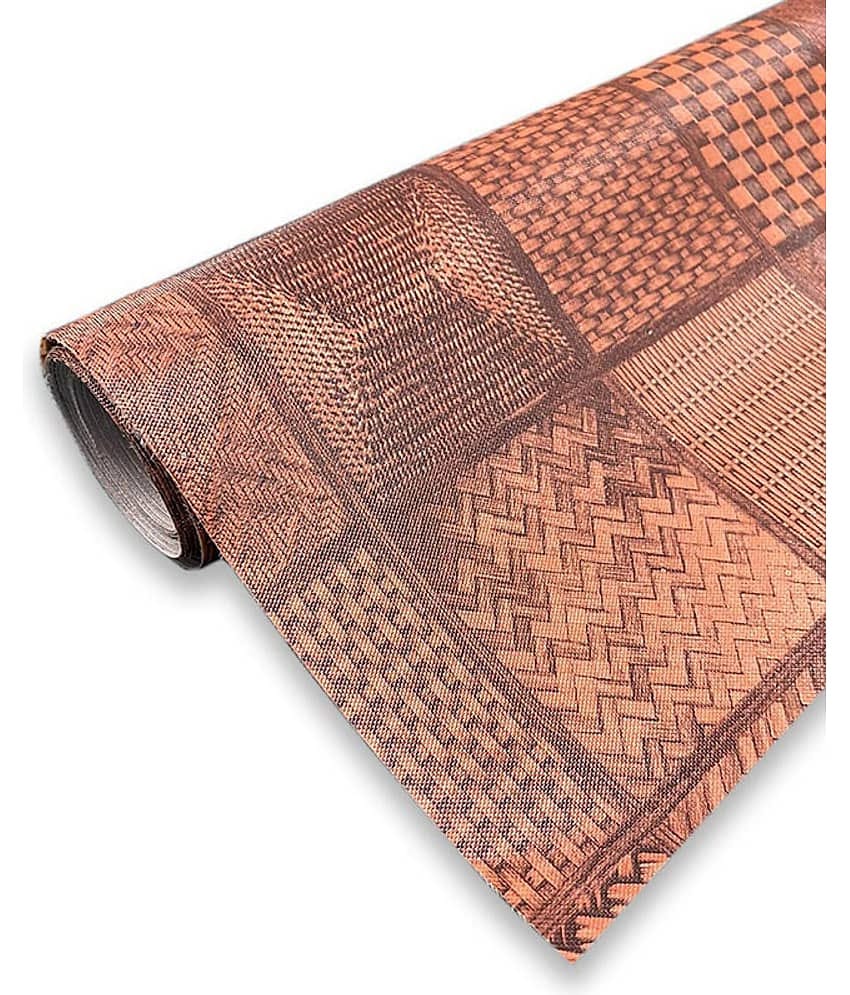 Single PVC Brown Kitchen Shelf Cover Cover