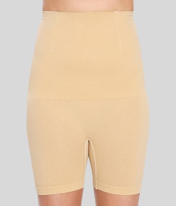 ILRASO Cotton Women's Thigh Compressor ( Beige )