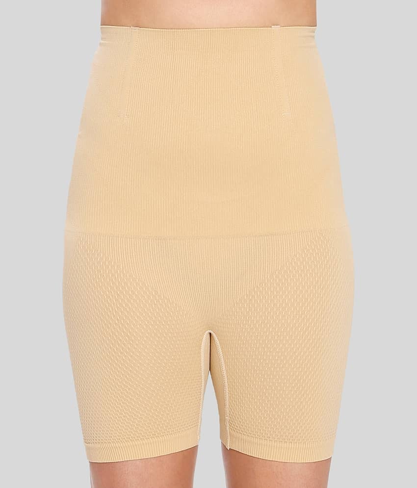 ILRASO Cotton Women's Thigh Compressor ( Beige )