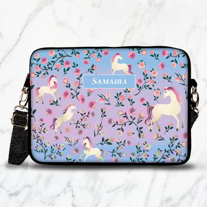 Unicorn Paradise Kids Laptop Bag-Blue Lilac Fusion / 15.5"