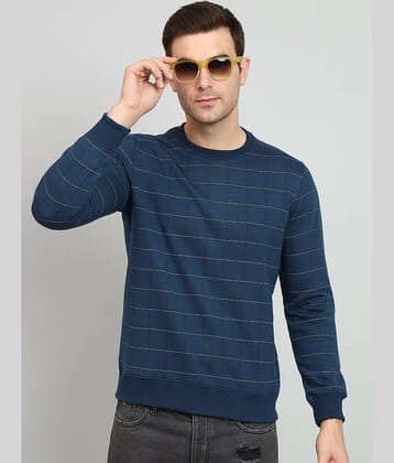 OGEN Cotton Blend Round Neck Men's Sweatshirt - Blue ( Pack of 1 )