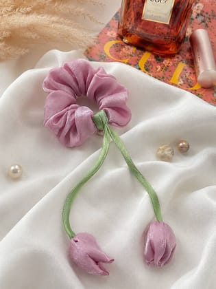 Ishkaara Bloomie Tulip Scrunchie Dusty Rose Ishkaara Bloomie Tulip Scrunchie Dusty Rose
