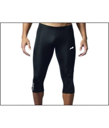 Rider 3/4 Capri Length Compression Tights Fitness & Other Outdoor Inner Wear Multi Sports Cycling, Cricket, Football, Badminton, Gym,