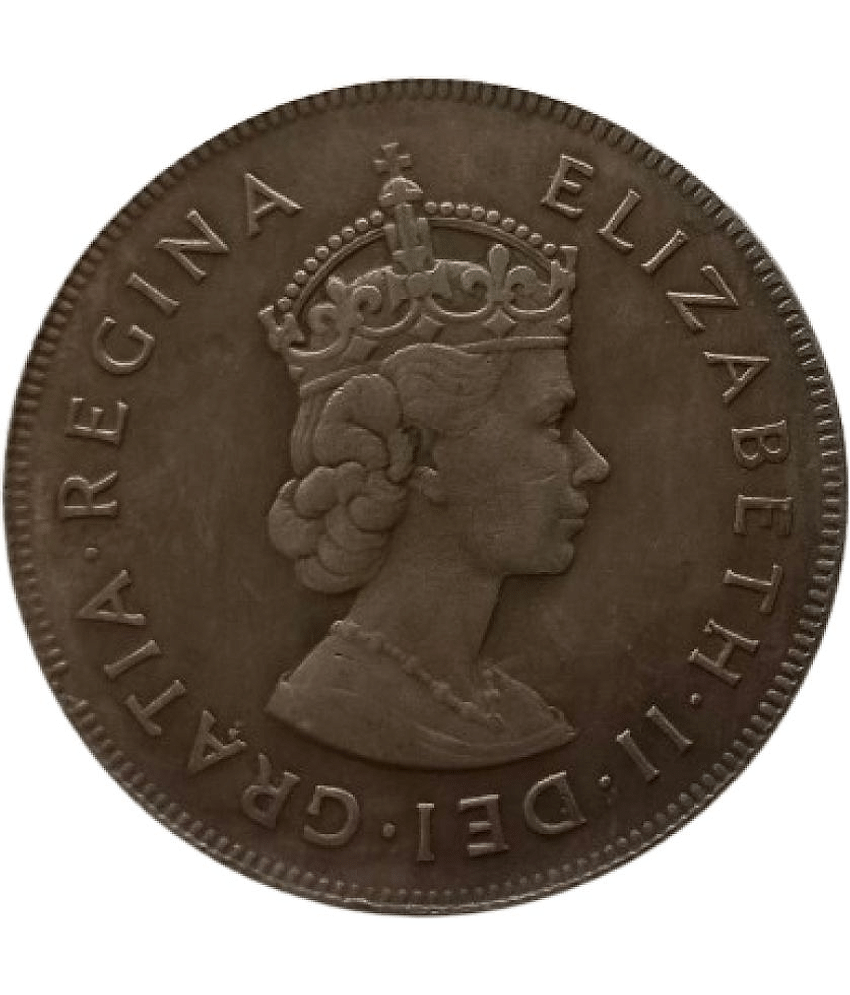 Extremely Rare Bermuda One Crown Elizabeth II 1959 Modern Coin - Hard to Find