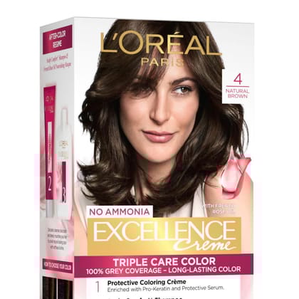 LOREAL EXCELLENCE 4NO 72ML+100G NATURAL BROWN