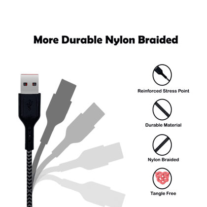 Champion USB to Micro 2.4Amp Data Sync & Charging Cable Braided 1M for all Android & Micro USB Devices Champion USB to Micro 2.4Amp Data Sync & Charging Cable Braided 1M for all Android & Micro USB Devices