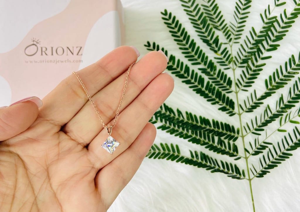 Classic Princess Solitaire Necklace