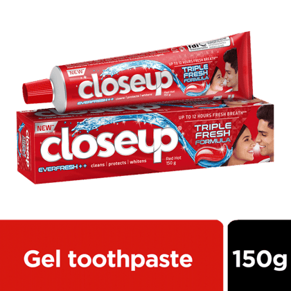 Closeup Everfresh+ Anti-Germ Gel Toothpaste Red Hot 150 g