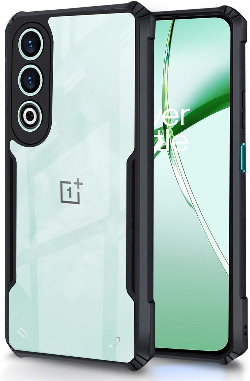 PLUGTECH Slim Shockproof Case | Matte Black Soft | Drop Protection | Precise Cutouts | Premium Mobile Cover for OnePlus Nord CE4