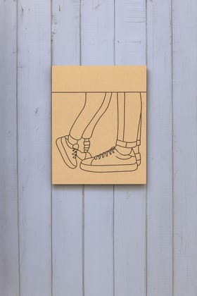 Dbeautify's DIY MDF Traditional Painting – Couple Sneakers